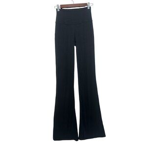 Lululemon Groove Nulu High Rise Flare Pants Women 4 Black Wide Leg Leggings Yoga